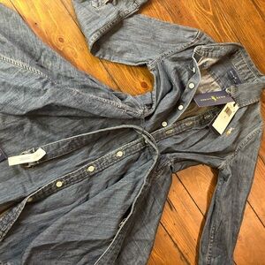 Ralph Lauren Blue Denim Shirt Dress